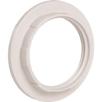 Кольцо абажурное IEK КП27-К02 к патрону Е27 пластик белый (индивидуальный пакет) - EKP10-01-02-K01