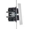 Выключатель проходной 2-клавишный IEK BR-V22-0-10-K91 СП BRITE ВС10-2-6-БрАБ 1белый